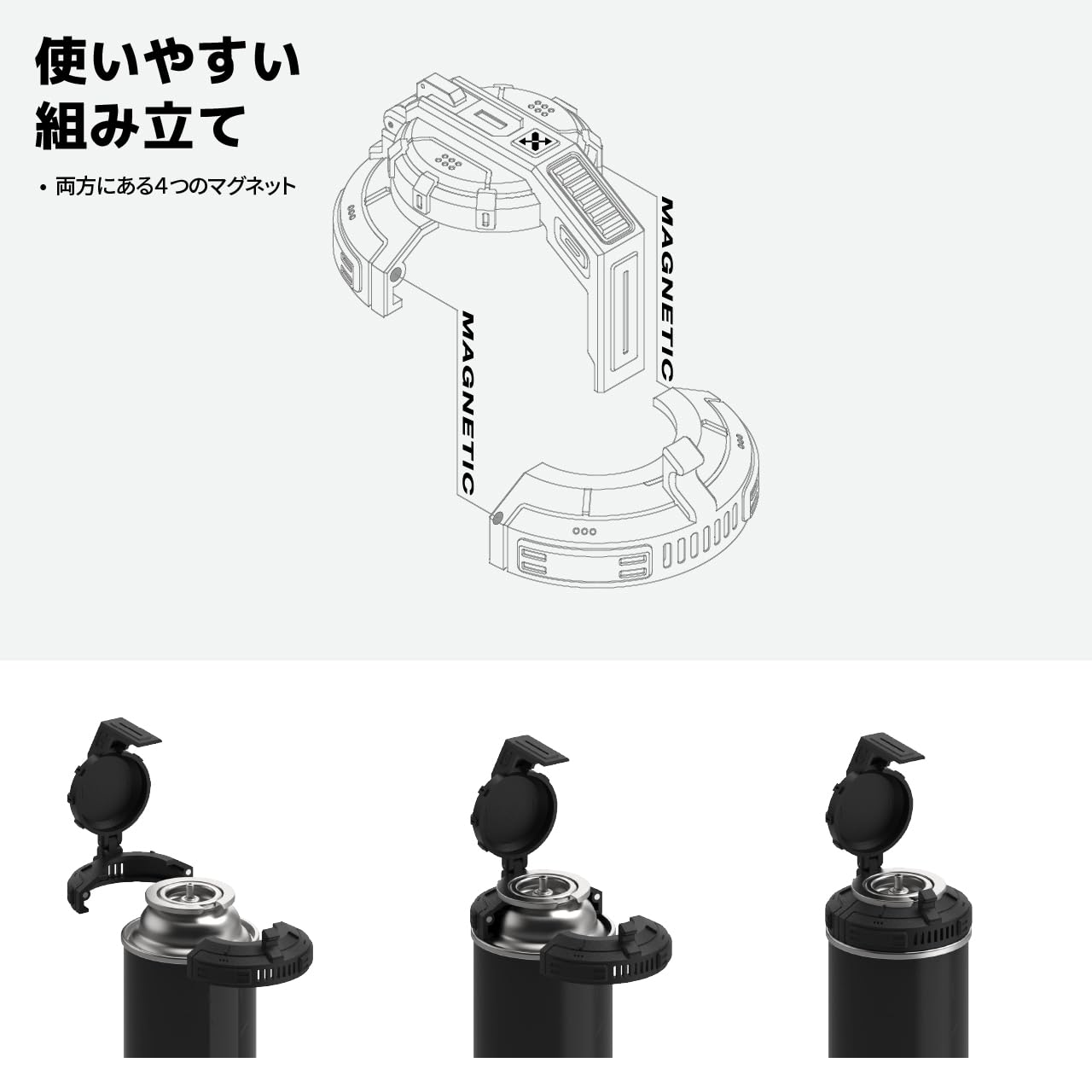 Amazon | CAMVIL（ケムビル）CB缶ガスキャップ カセットガス