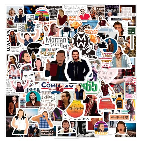 100 pièces Morgan Wallen autocollants décalcomanies pour bouteille d'eau ordinateur portable bagages voiture vélo vélo étanche vinyle autocollants Pack