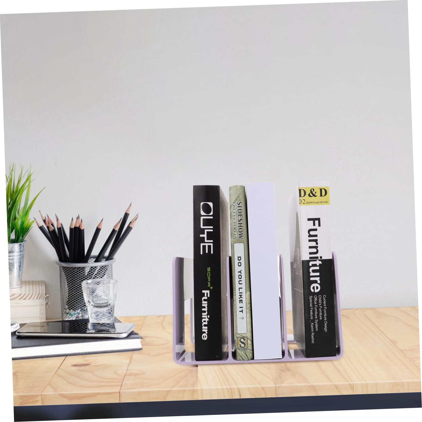 1 Organiseur de tiroir de Bureau en Acrylique pour Bureau, étagère de Livres, Livres, Mini casier, Livres Durable, annexe, Support de Livre d'étudiant, Lourd
