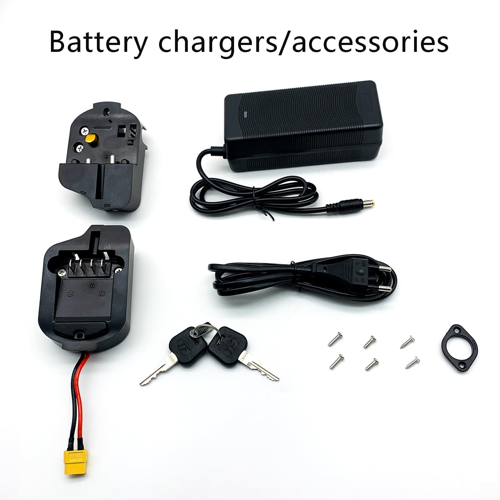 Batterie de Vélo électrique 36V 15.6Ah pour ESKUTE Polluno City Bike ESP 500 540Wh Rechange Batterie Lithium E-Bike Batterie avec Chargeur & BMS de vélo électrique pour 36V 250W/350W/500W Moteurs