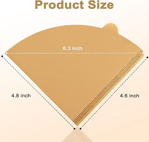 Miniatura 2 de Filtro de café, filtros de café, 2 papel de cono, tamaño 02, filtro de café de cono pequeño, 1-4 tazas para verter sobre gotero de café y cafetera,