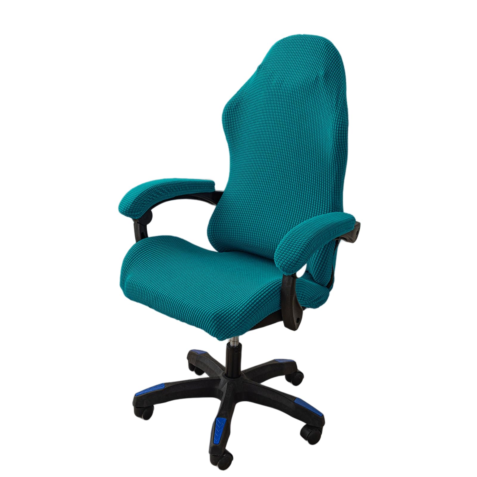 OQHAIR Ergonomic Gaming chair cover Stretch Jacquard Gaming Chair Slipcover Dustproof Anti Slip with 2 Armrest Covers with Zipper -Green-2