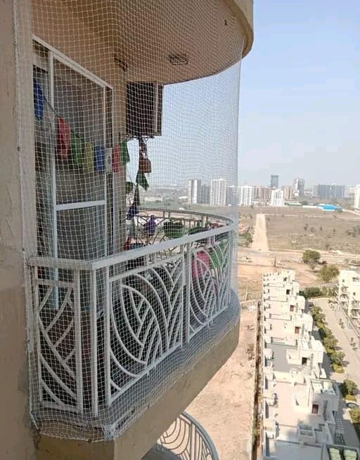 Image of 15 ft x 15 ft Bird Control net for Balcony and Garden | Nylon Bird net for Windows to Protect House from Birds | Size Bird net 15 ft x 15 ft