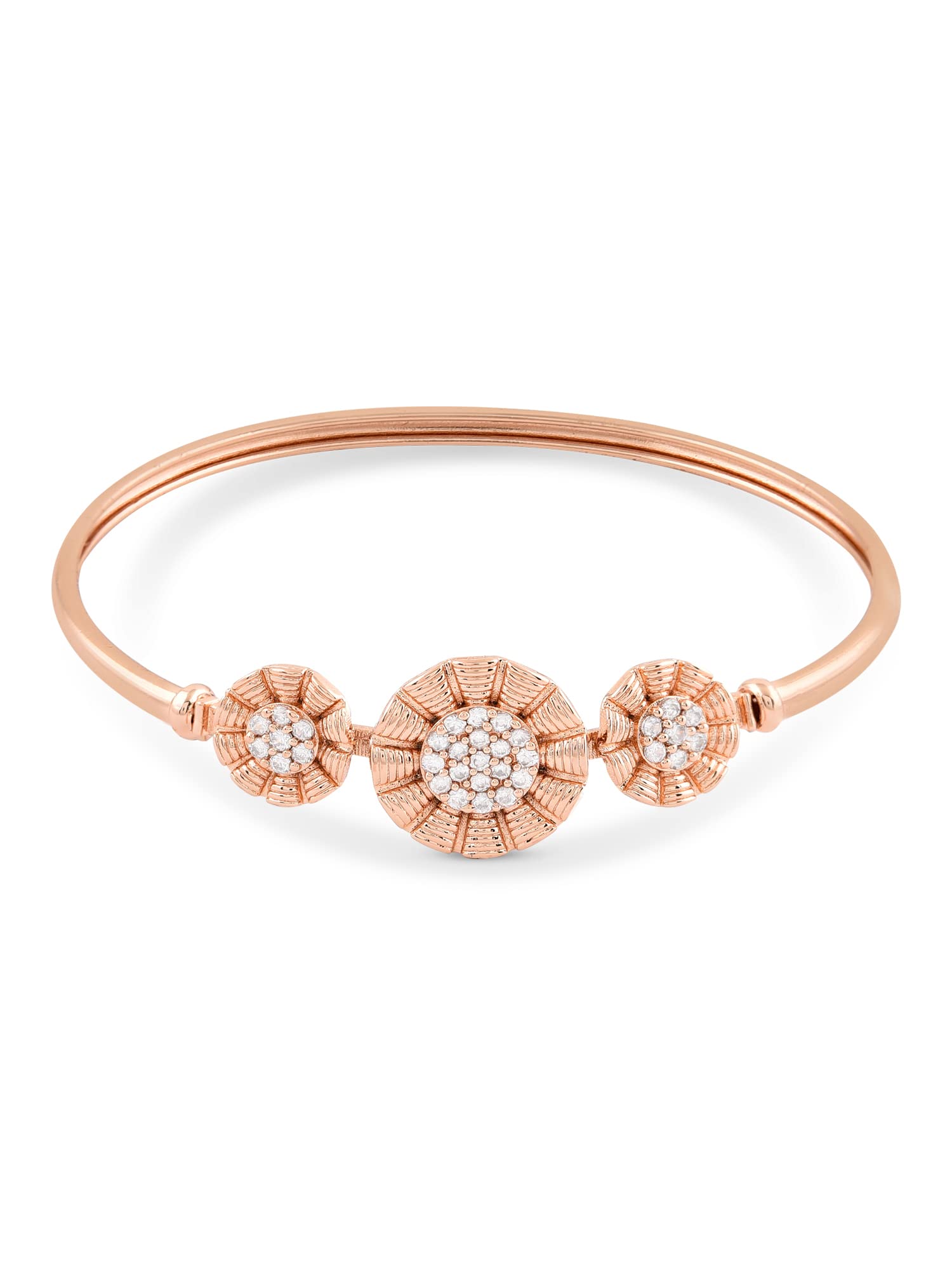 See full amazon price history chart for ZAVERI PEARLS Rose Gold Contemporary Cubic Zirconia Flowers Bangle Style Brass Kada For Women-ZPFK10384 ZAVERI PEARLS Rose Gold Contemporary Cubic Zirconia Flowers Bangle Style Brass Kada For Women-ZPFK10384 (B0B3TK7QSR) Amazon Price History, Amazon Price Tracker