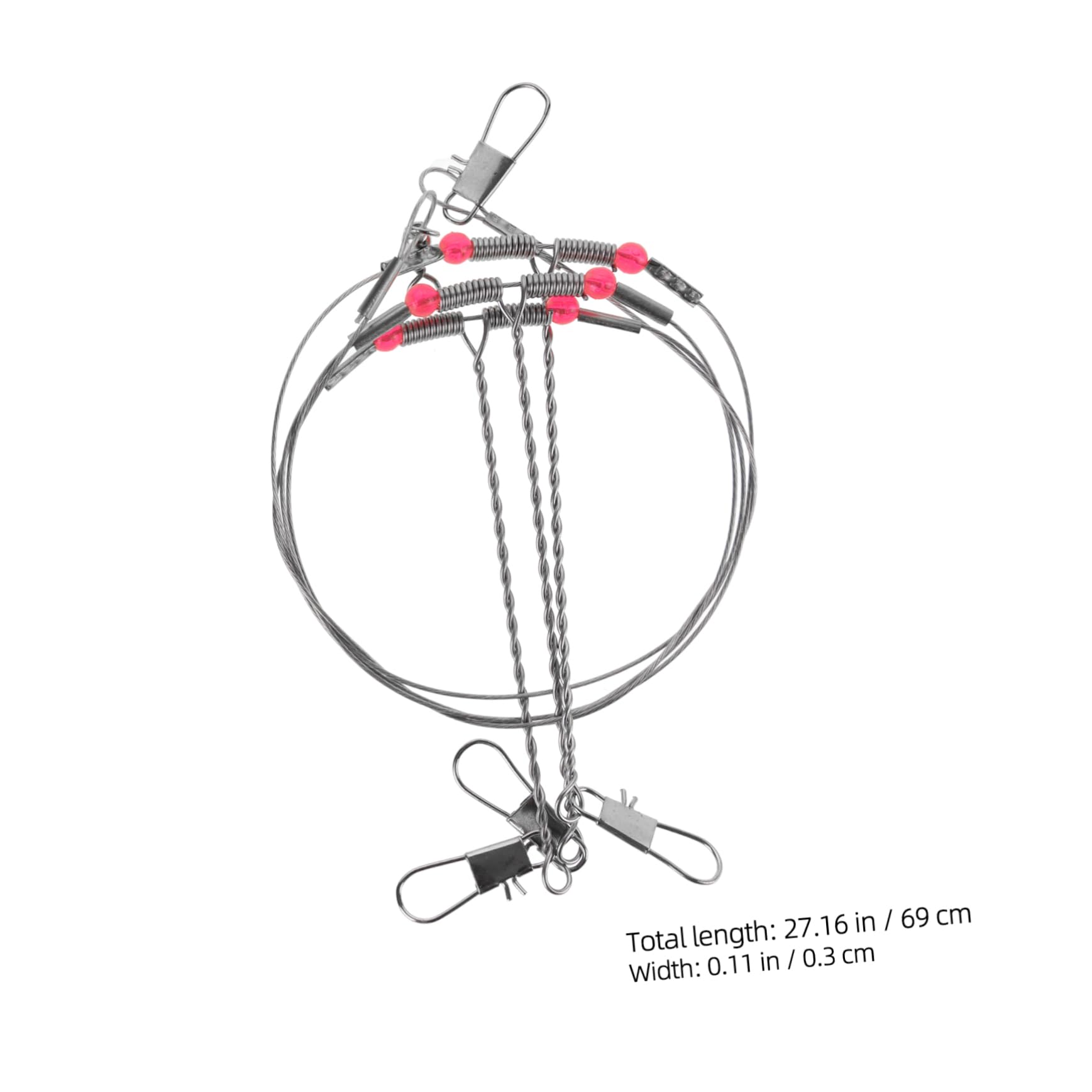 Mipcase Sets Versatile Tackle Rigs Creative Fishing String Rigs Stainless Steel Wire Leaders for Beach House