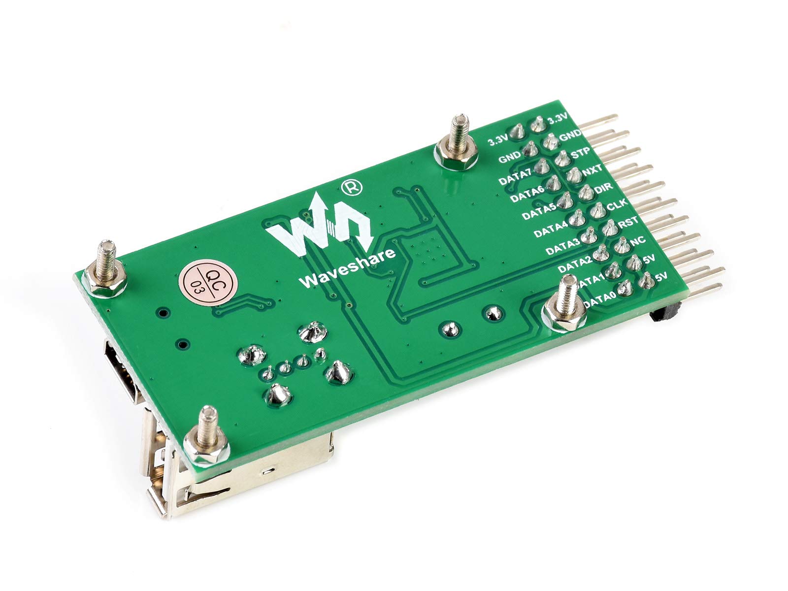 Waveshare USB3300 Modulo Di Sviluppo USB HS (High-Speed) Con PHY, Interfaccia ULPI E MIC2075-1BM – Per Valutazione E Prototipazione