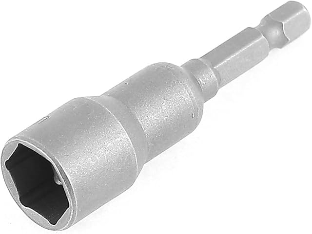 sourcingmap a16011600ux0891 13 mm Socket Magnetic Nut Driver Setter Adapter Hex Bit - Grey