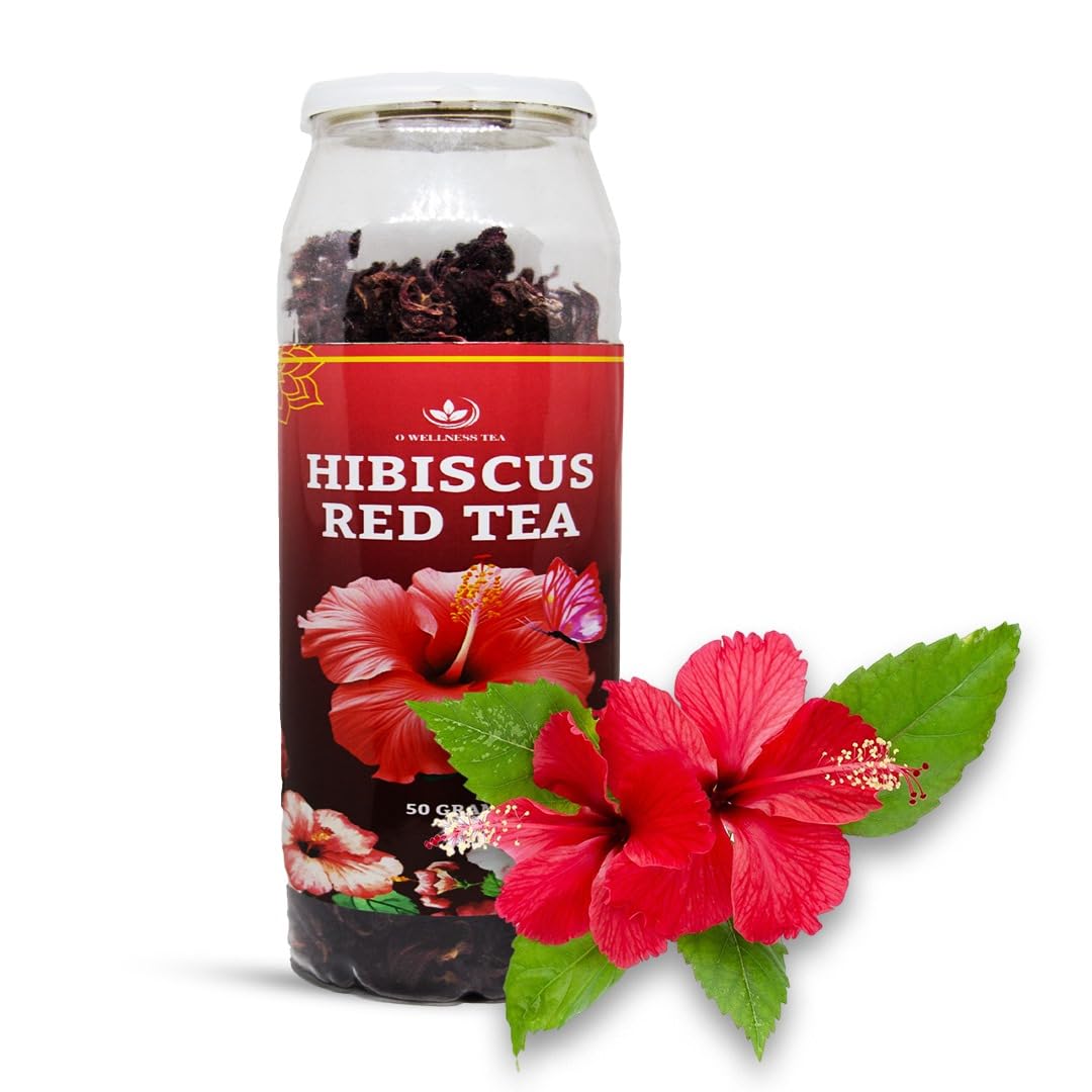 O WELLNESS TEA Hibiscus Red Tea 50 Grams Hibiscus Flower Herbal Tea || Natural Colorant || Used For Iced Tea Cocktails, Mocktail & Syrups - Vegan - Gmo Free | 50 Grams (B0D6NGJ56L) Amazon Price History, Amazon Price Tracker