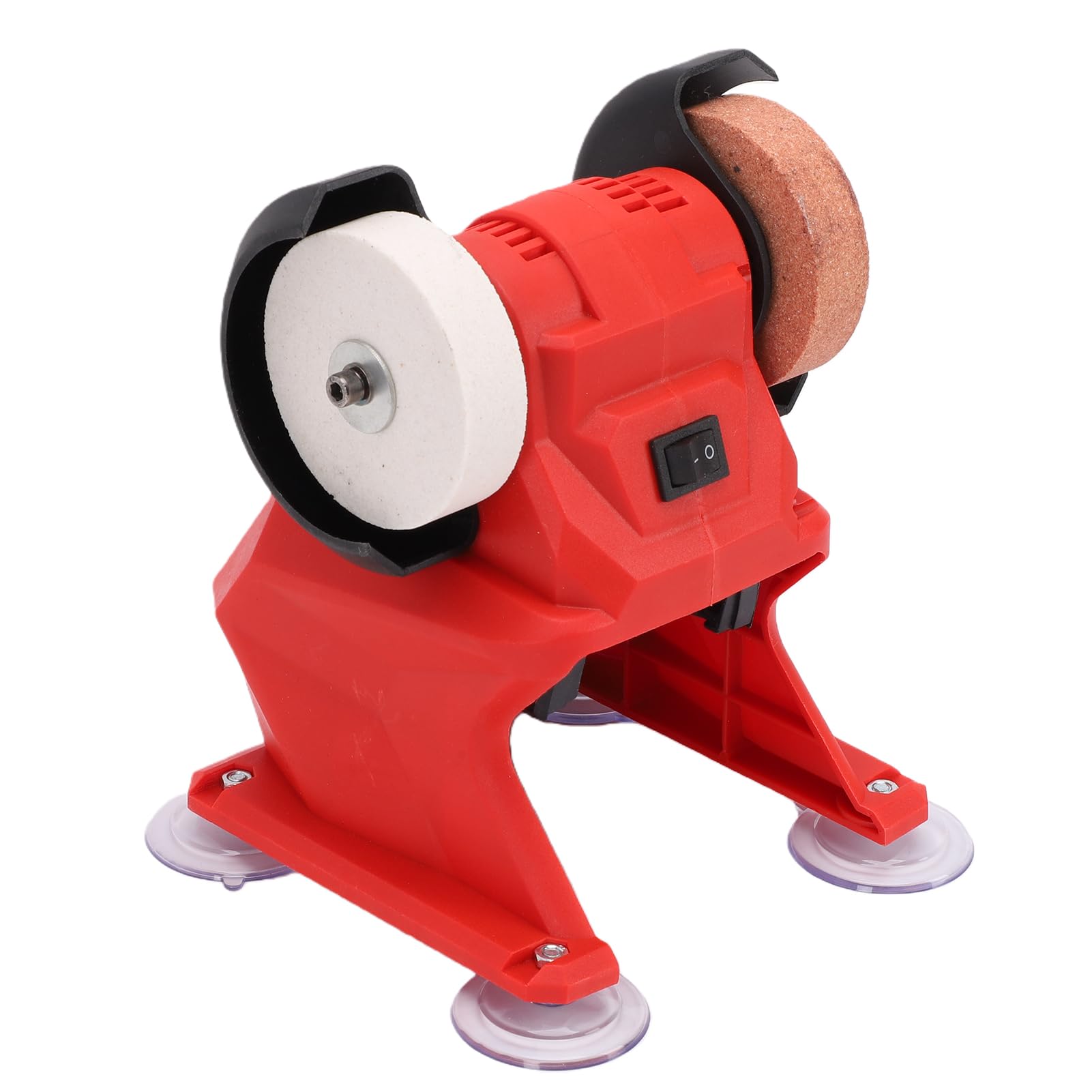 Cryfokt Mini Amoladora de Banco, Pulidora de Mesa Pequeña para Talleres Domésticos, Aplicaciones Artesanales de Madera y Metal