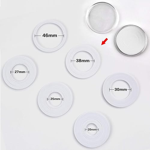 Vista 2 de Cápsulas de monedas de 1.811 in con junta de espuma y caja organizadora de almacenamiento de plástico, 6 tamaños (20/25/27/30/38/1.811 in)