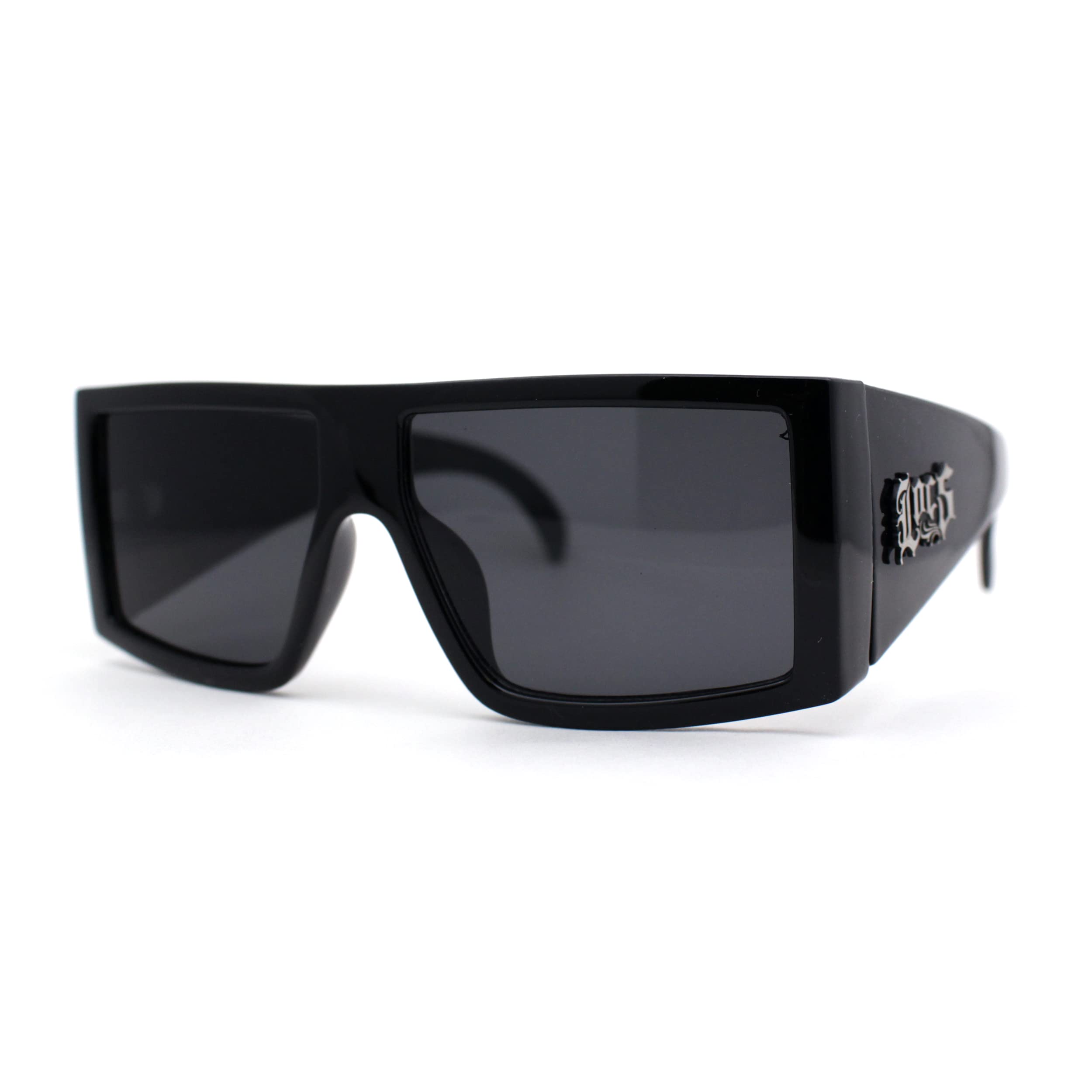 Locs Square Rectangle Thick Temple Cholo Gangster Shade Sunglasses