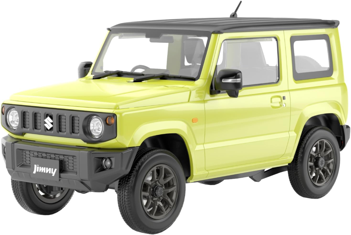 JB64 Jimny 2018 Kinetic Yellow 1:24 Scale Model Kit