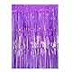 Lametta Vorhänge Glitzer, Drucilla Lamettavorhang Tinsel Glitzervorhang Folienfransen, Metallic Luftschlangen Hintergrund für Partys Foto Geburtstagsdeko Hochzeit -1m x 2m, Violett