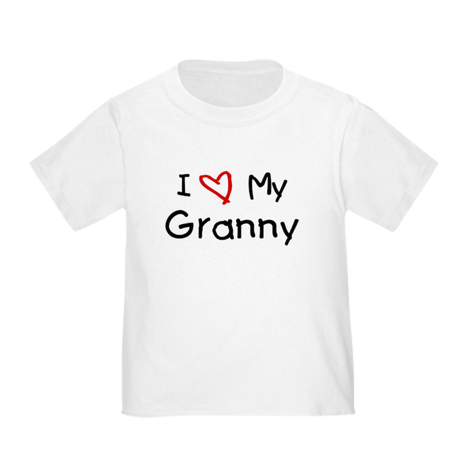 CafePress I Love My Granny Toddler T Shirt Toddler Graphic Tee, 100% Cotton White