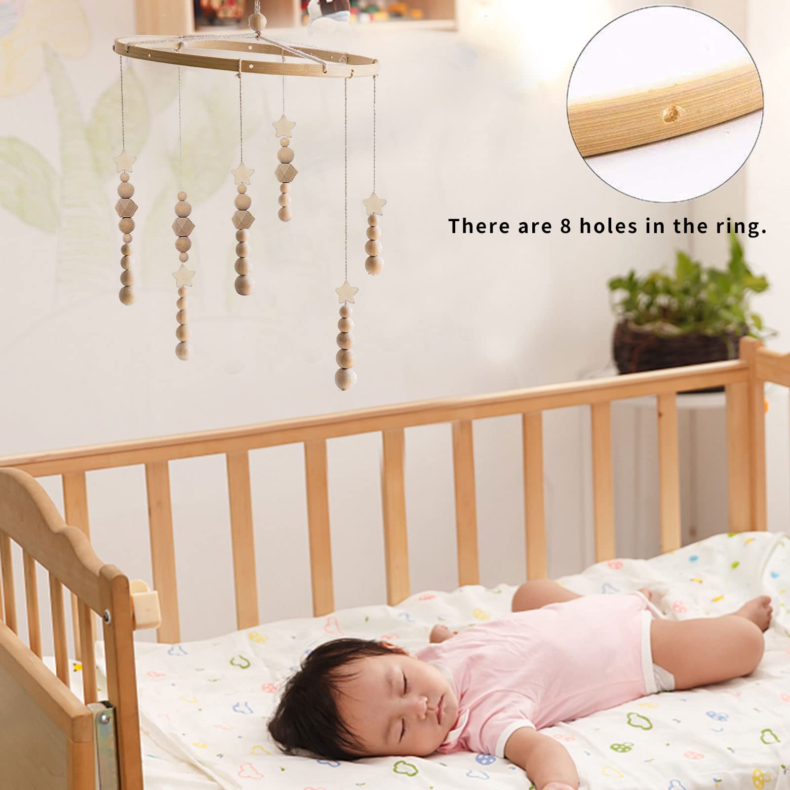 Kit Fai Da Te Acchiappasogni In Legno Witgift: Crea La Tua Decorazione Con Perline, Corda E Anello. Ideale Per Cameretta, Soggiorno O Regalo Significativo Per Bambini. - 5