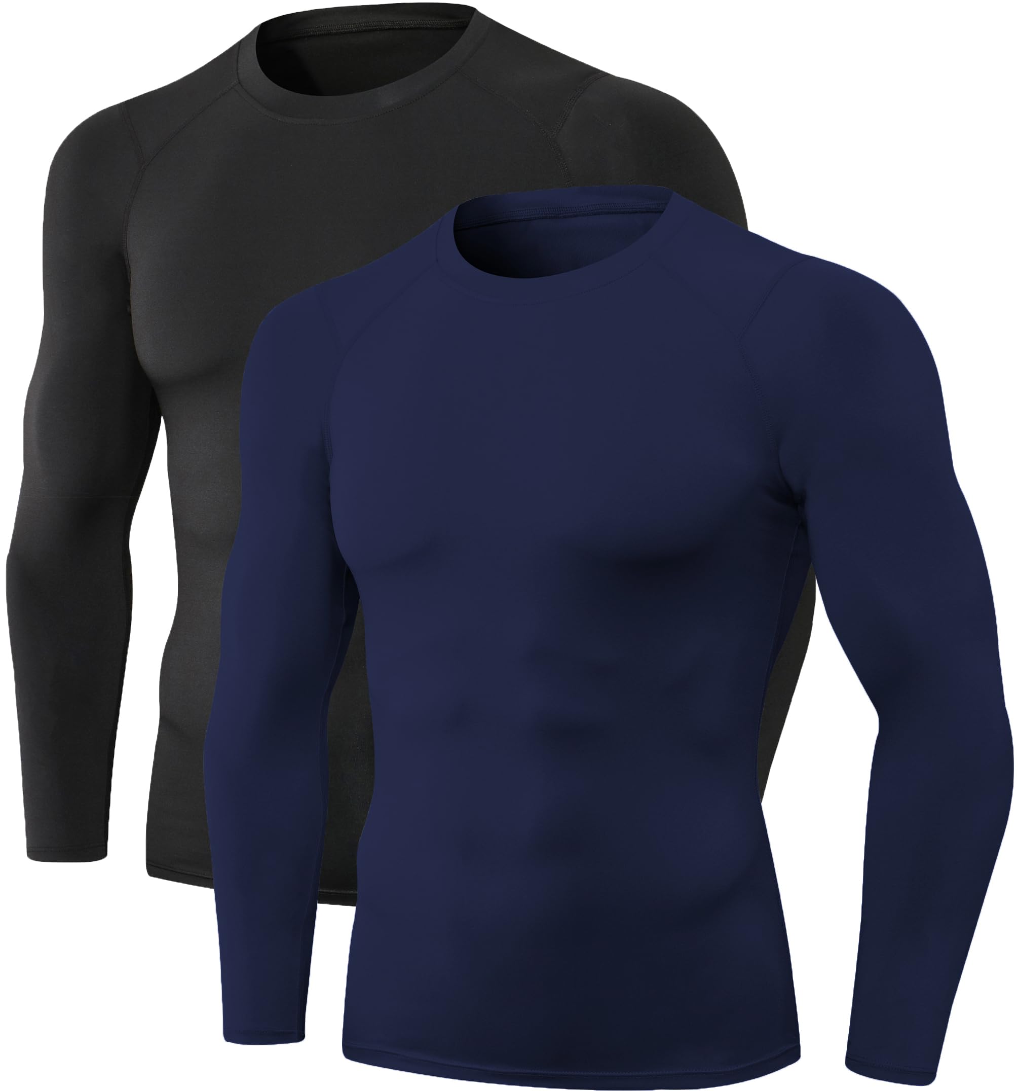 Compression Shirts Men Long Sleeve Athletic Thermal Shirt Workout Cool Dry Running Tops Sports Gym Undershirt Base Layer Tops