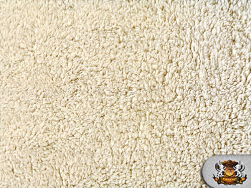 Fabric Empire SA-FXFR-SHRPA-IVRY Faux/Fake Fur Sherpa Ivory Fabric cover