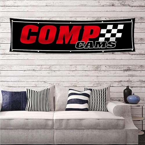 Miniatura 3 de Comp Cams - Bandera de 2 x 8 pies para garaje y cueva de hombre