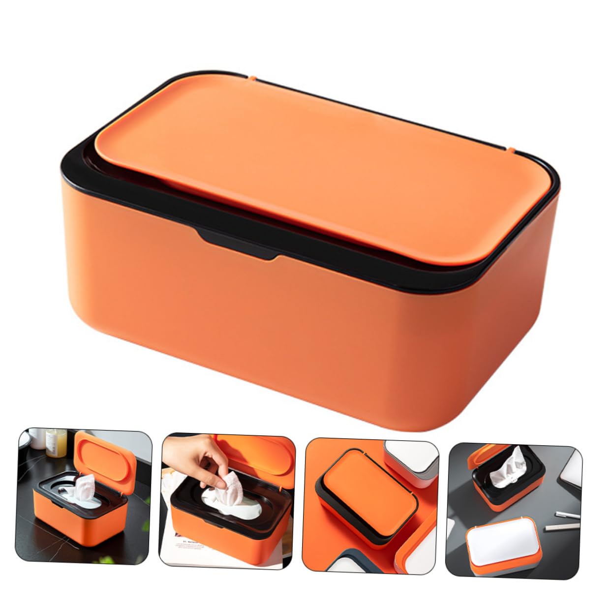 Cabilock Sturdy Pp Material Wet Tissue Box Lid Cover for Household Sealing Storage Case