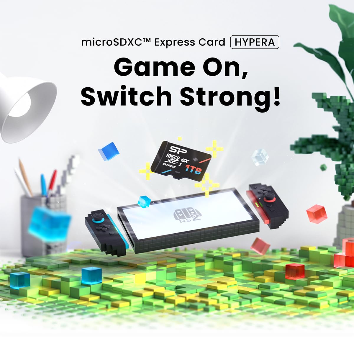 Silicon Power 512GB Switch 2 Compatible PCIe Gen 3x1/ UHS-1 (U3) A1 TLC Gaming microSDXC Express Card