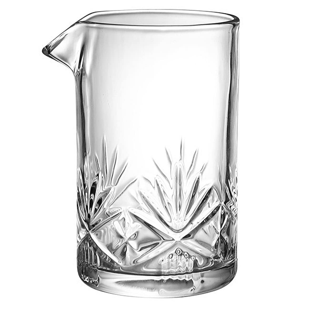 BRIGHTFUFU Cocktail Accessories 700ml Crystal Cocktail Mixing Glass for Drink Mixers