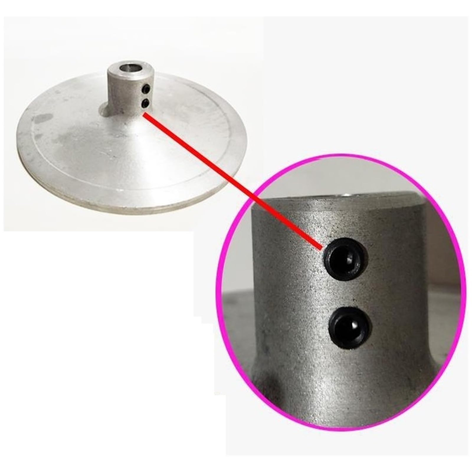 Disque De Plaque D'aluminium De Meulage Et De Polissage 4 "/6"/8 "pour Machine Plate