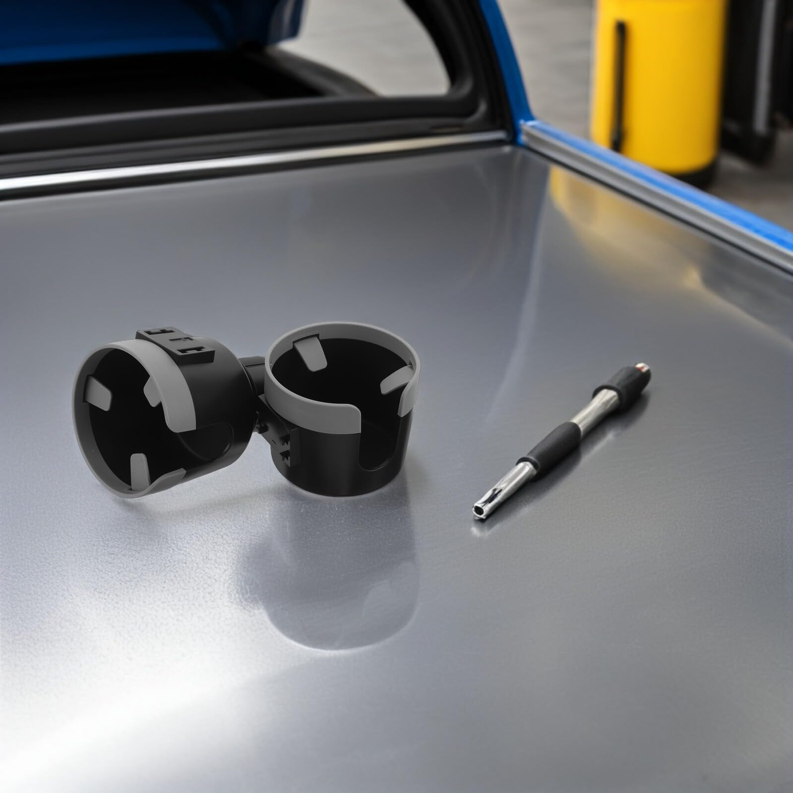 Espansore Portabicchieri Auto Doppio in Materiale Resistente Organizer Bevande e Oggetti per Consolle Centrale Veicoli Supporto per Bicchieri Truck Suv e Rv Accesso Facile e