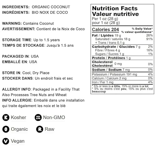 Food To Live Organic Coconut Chips, 3 Pounds - Non-Gmo, Kosher, Raw, Desiccated, Unsweetened, Unsulfured, Dried Flakes thumb #3