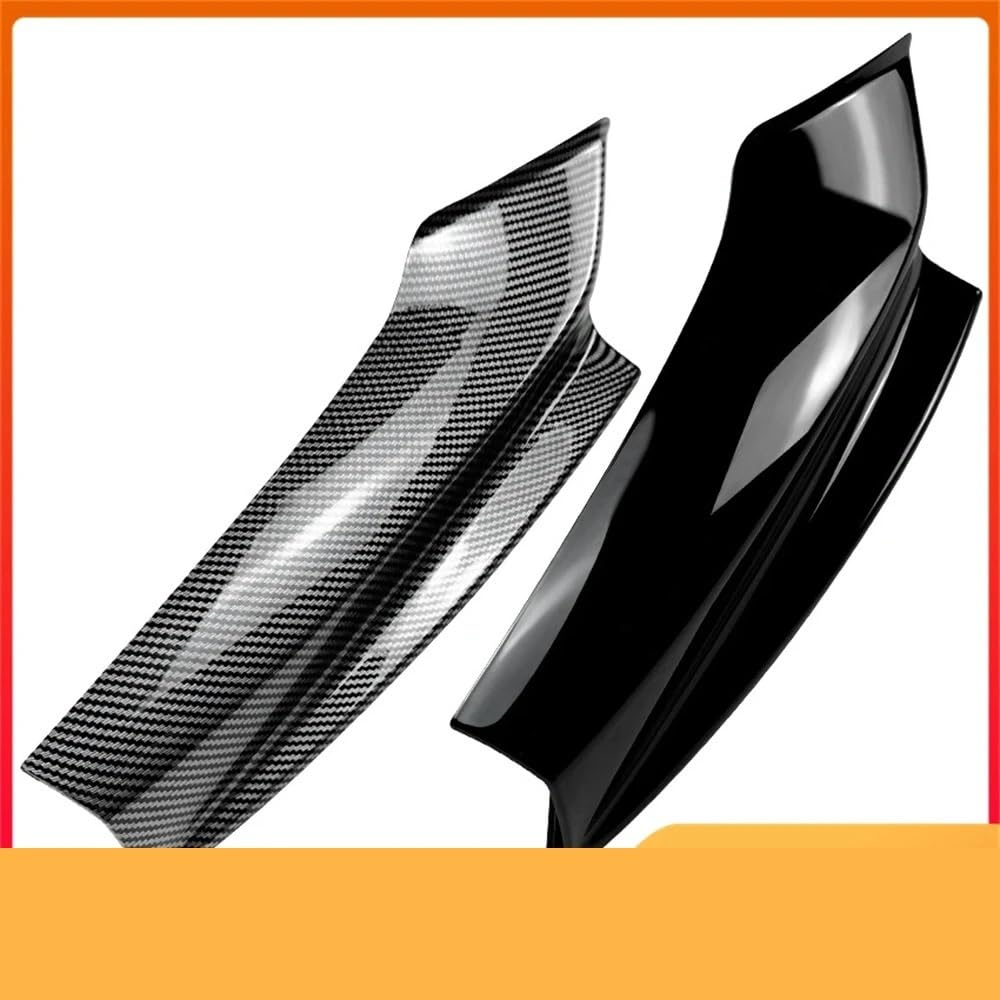Spoiler dachowy Pasuje do F10 F11 M Sport serii 5 520i 530i przedni zderzak część rozdzielająca nakładki zderzaka Spoiler 2011-2017 1 para zestawy karoserii dyfuzora(Carbon fiber pattern)