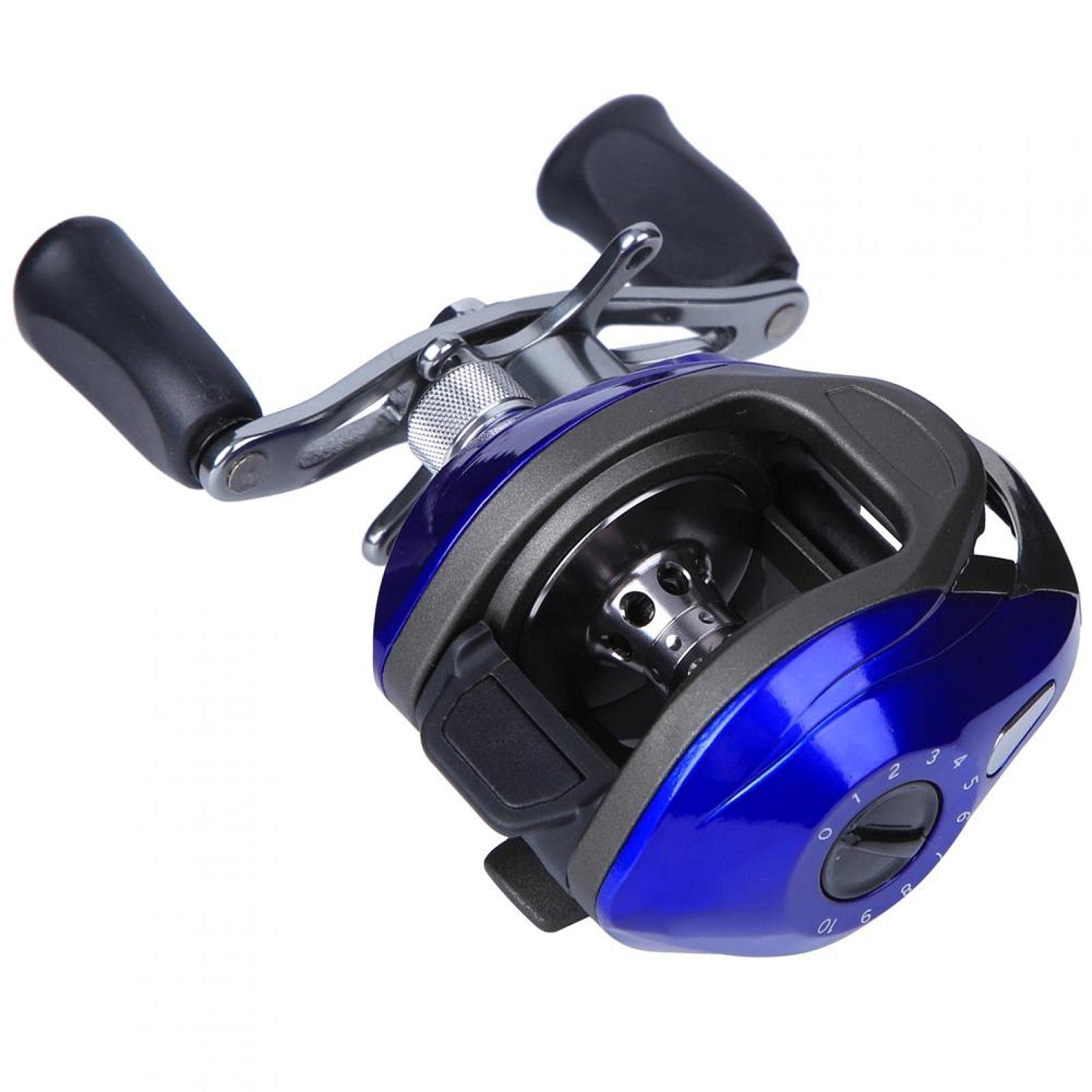 Carrete de Pesca Peso Ligero Duradero Alta Velocidad Baitcasting Carrete de Pesca 14 Ejes Carrete de fundición Fuerza magnética Freno Aparejo de Rueda de Pesca(Mano Izquierda)