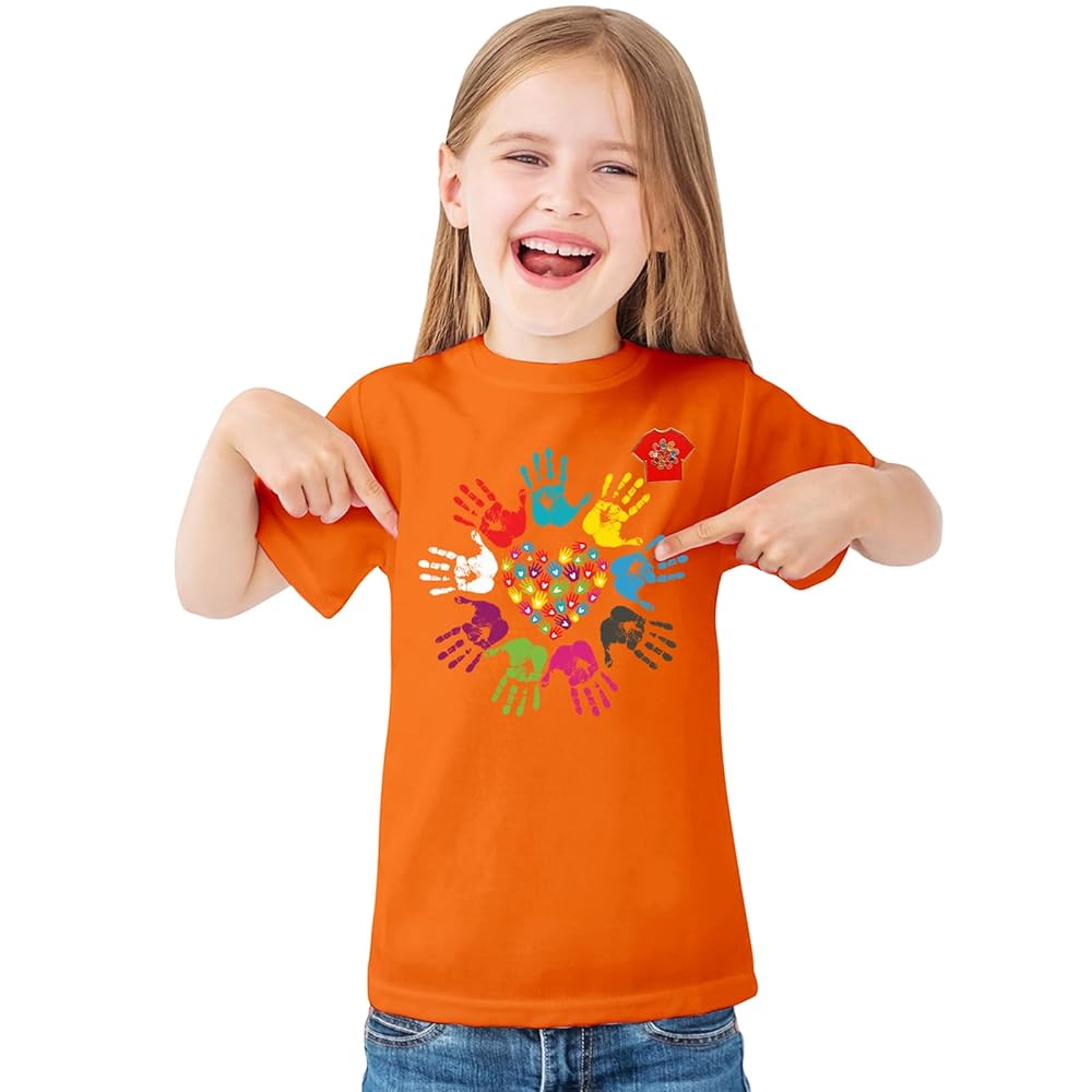 BLbird 儿童成人橙色纪念衫 真相和解T恤