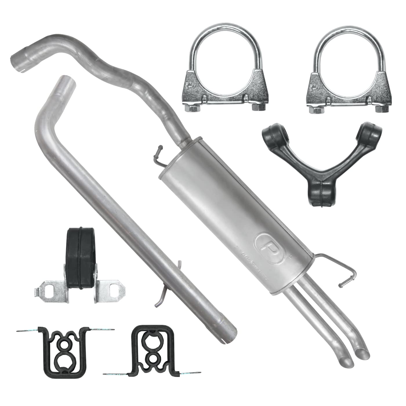 POLMOstrow Auspuff Abgasrohr und Endtopf für VW Golf 4 IV 1.9 TDI Kombi 1997-2006