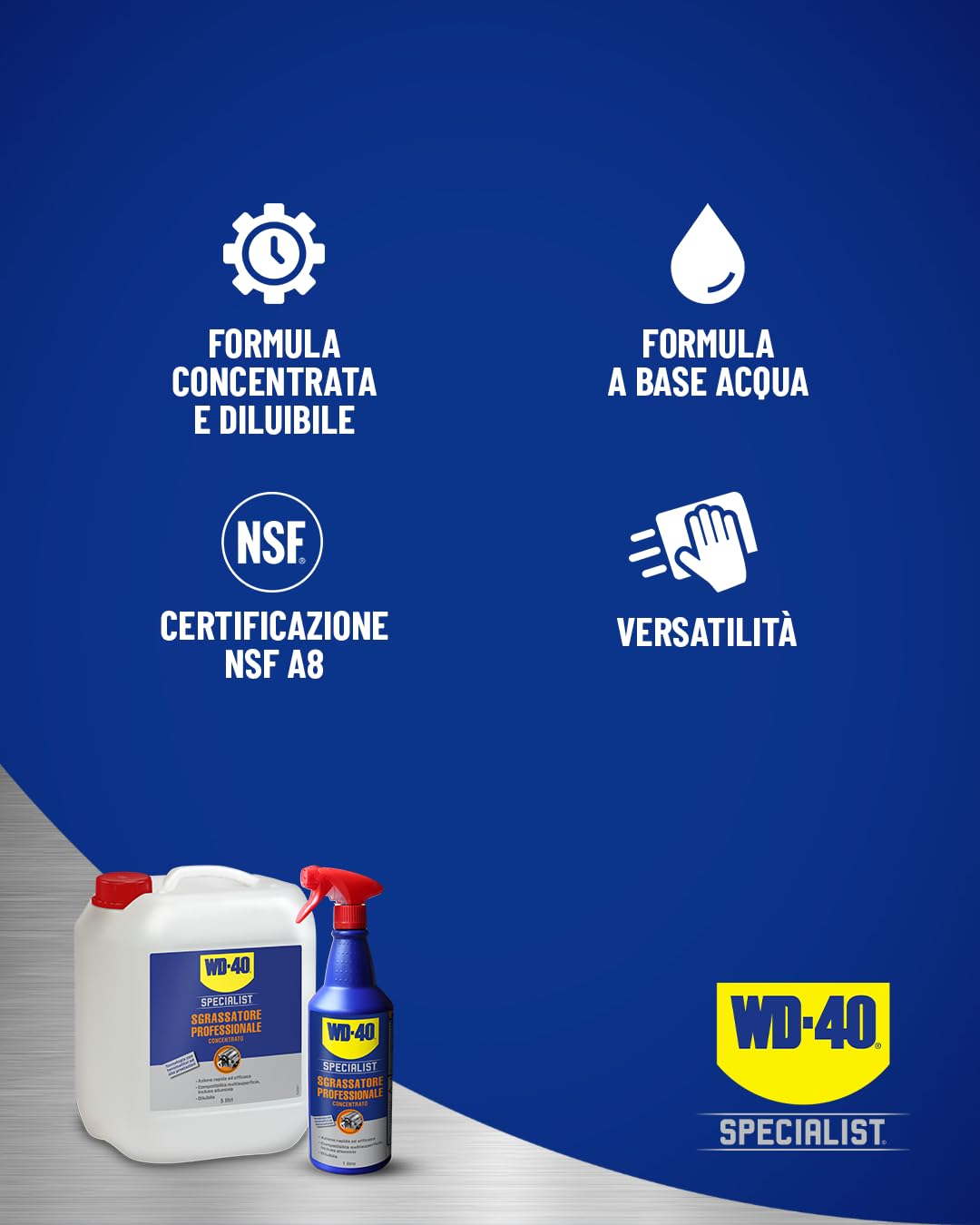 WD-40 Specialist Sgrassatore Professionale Concentrato Formula Diluibile 1 Litro