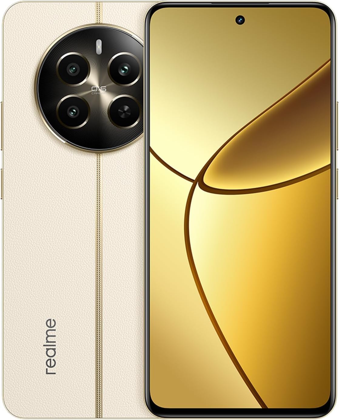 realme 12+ 5G Smartphone, fotocamera 50MP LYT-600 OIS, processore Dimensity 7050, schermo curvo da 120 Hz, doppia scheda SIM, 12 + 512 GB, (senza caricabatterie) (bianco)