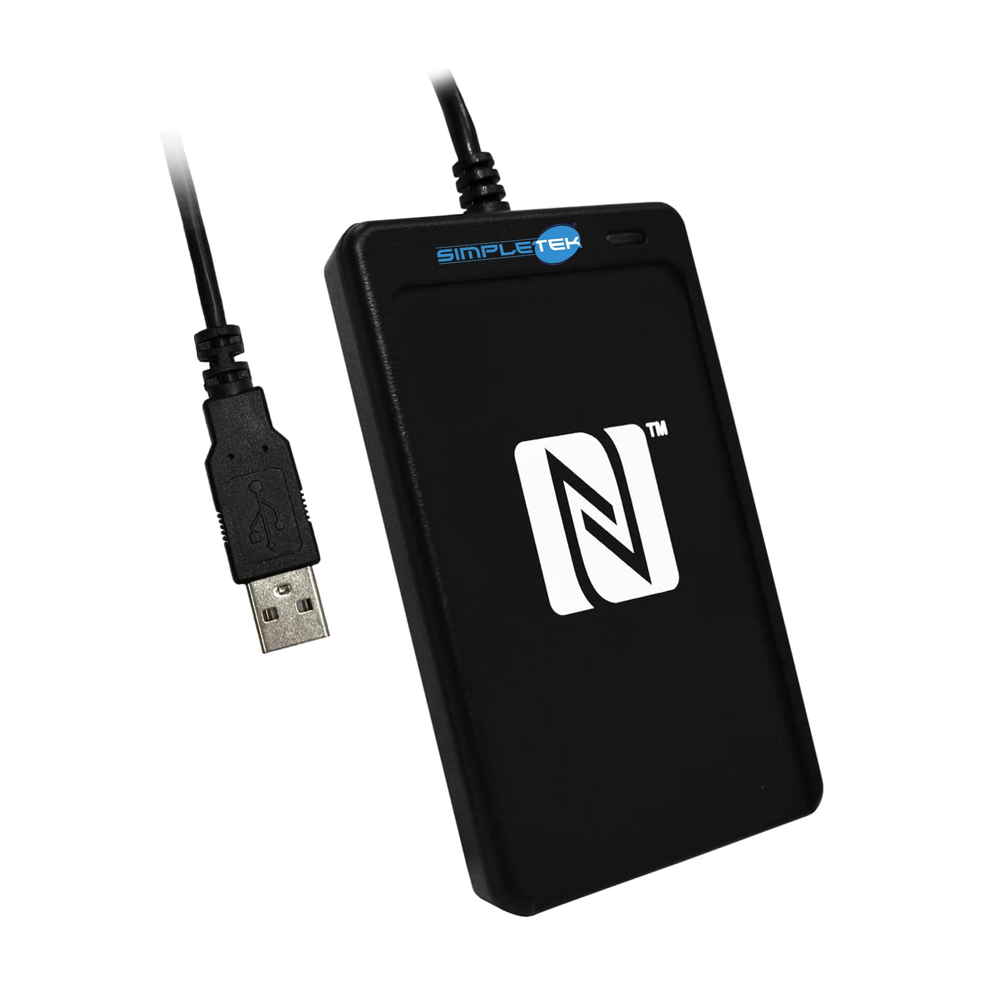 SIMPLETEK - Lector de tarjetas inteligentes NFC USB - Lector/escritor sin contacto CCID - SAM Ranura interna - Compatible con etiquetas NFC y tarjeta ISO 14443