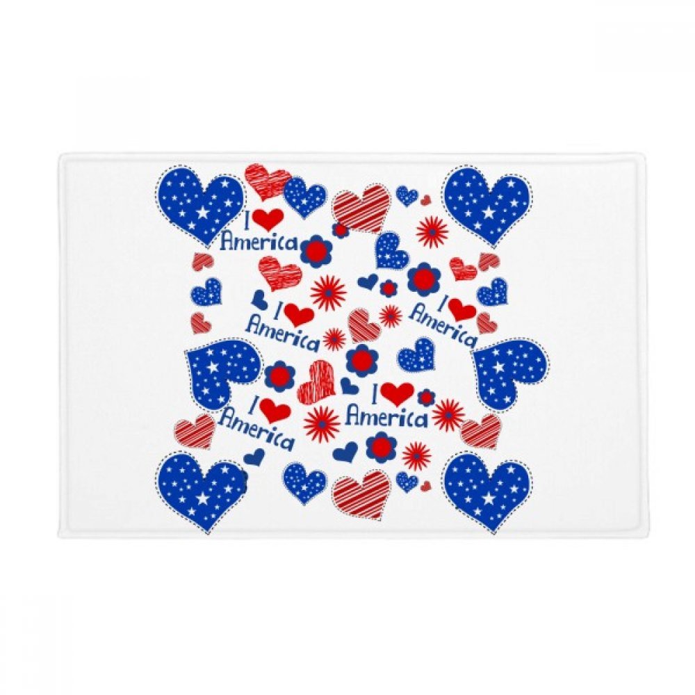 Tapis de salle de bain amour de fleur multicolore pour une décoration de salon chaleureuse