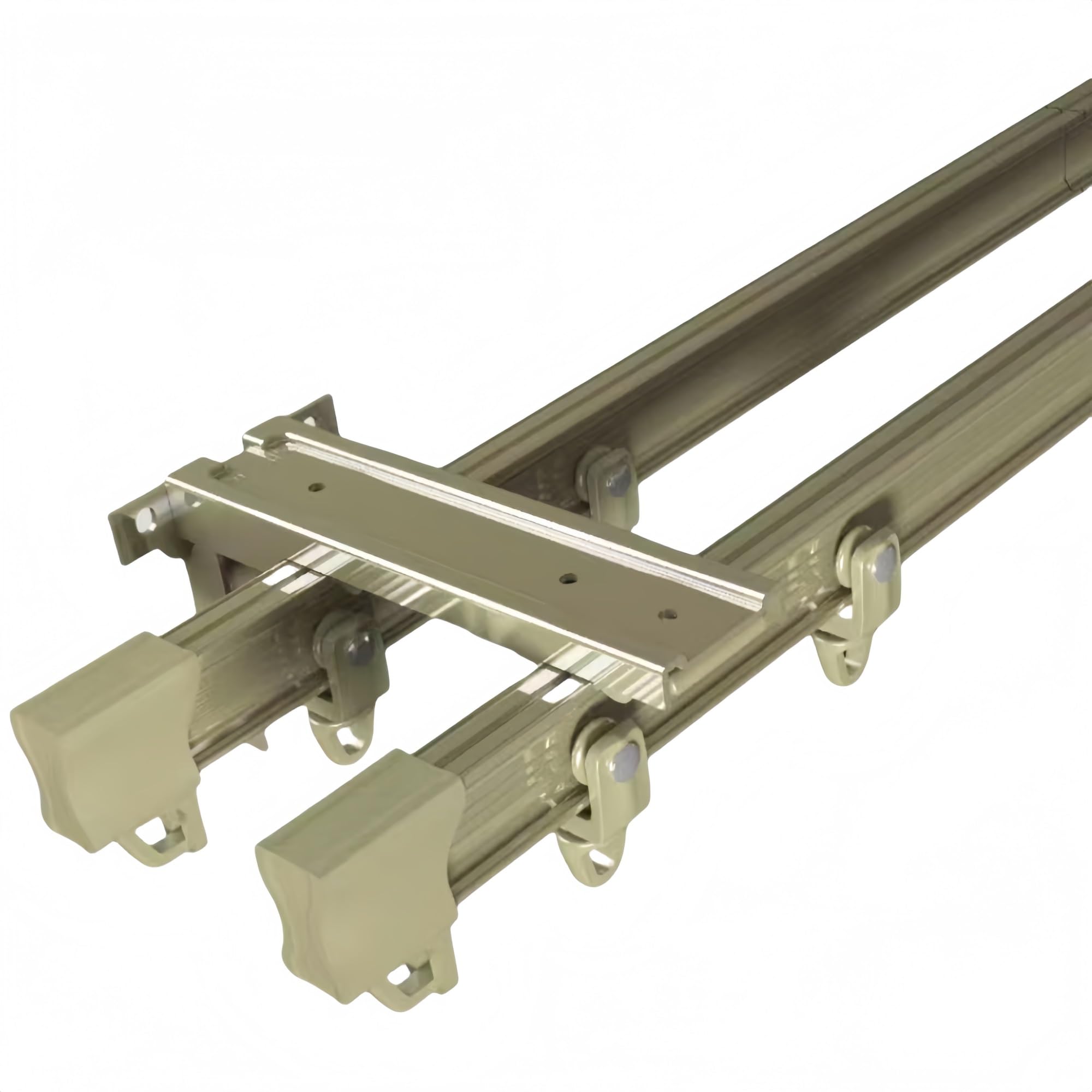 Leise Vorhänge Aluminium Vorhangschienen doppel/einreihige Raumteiler Deckenschienen für Vorhänge & s schallisolierend ideal für Wohnzimmer & Schlafzimmer.