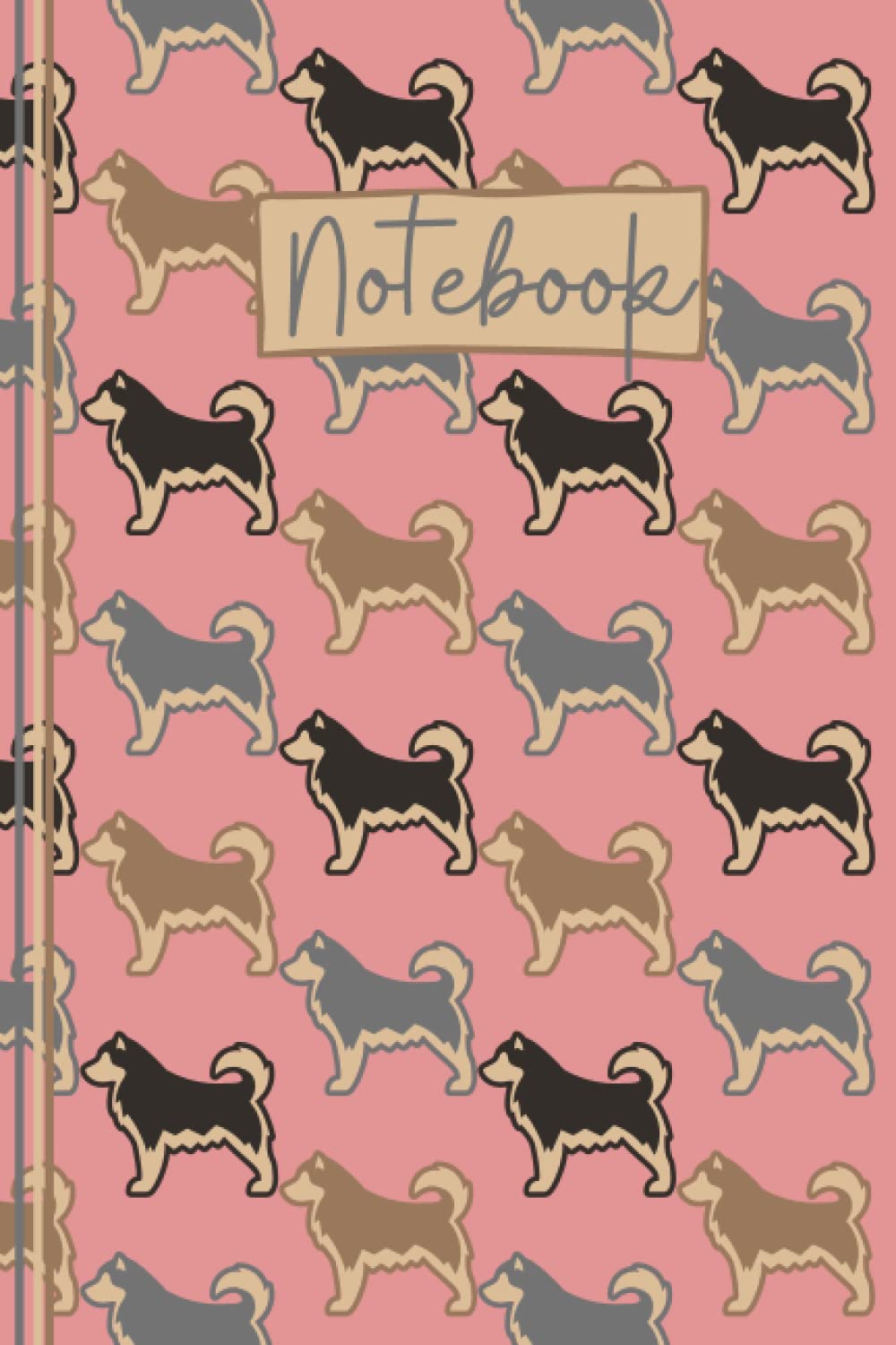 Husky Notebook: Cute Husky Lined Journal, The Perfect Novelty Husky Gift for Anyone who Loves Siberian Huskies or Alaskan Malamute- Pink