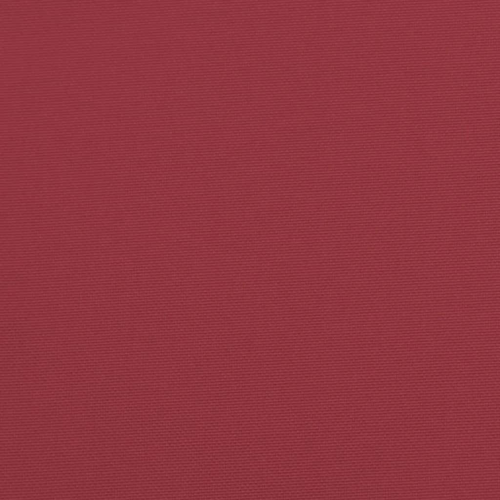 vidaXL Cuscini per Sedia Schienale Basso 4pz Rosso Vino Tessuto Oxford