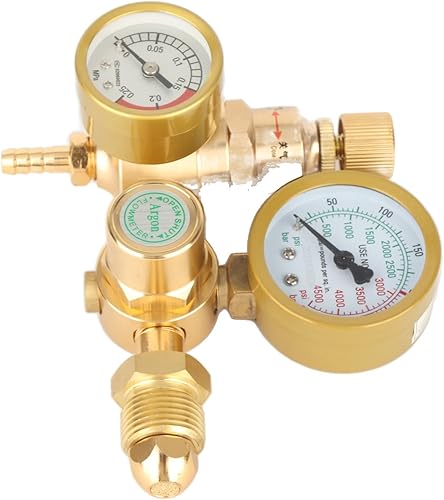 Miniatura 3 de Medidor de soldadura, regulador de gas del soldador de la sola lectura 0-3500 PSI para Agron