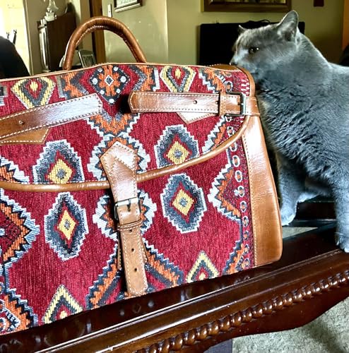 Bolso de viaje Kilim con correa ajustable y diseño bohemio miniatura 4