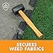 EasyFlex 8-Inch Nylon Spiral Landscape Edging Anchoring Spikes, 6 Count, Black