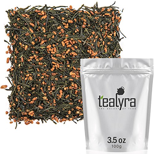 Tealyra - Gen Mai Cha Supreme - Japanese Loose Leaf Tea - Organically Grown - Genmaicha Green Tea wi - //coolthings.us