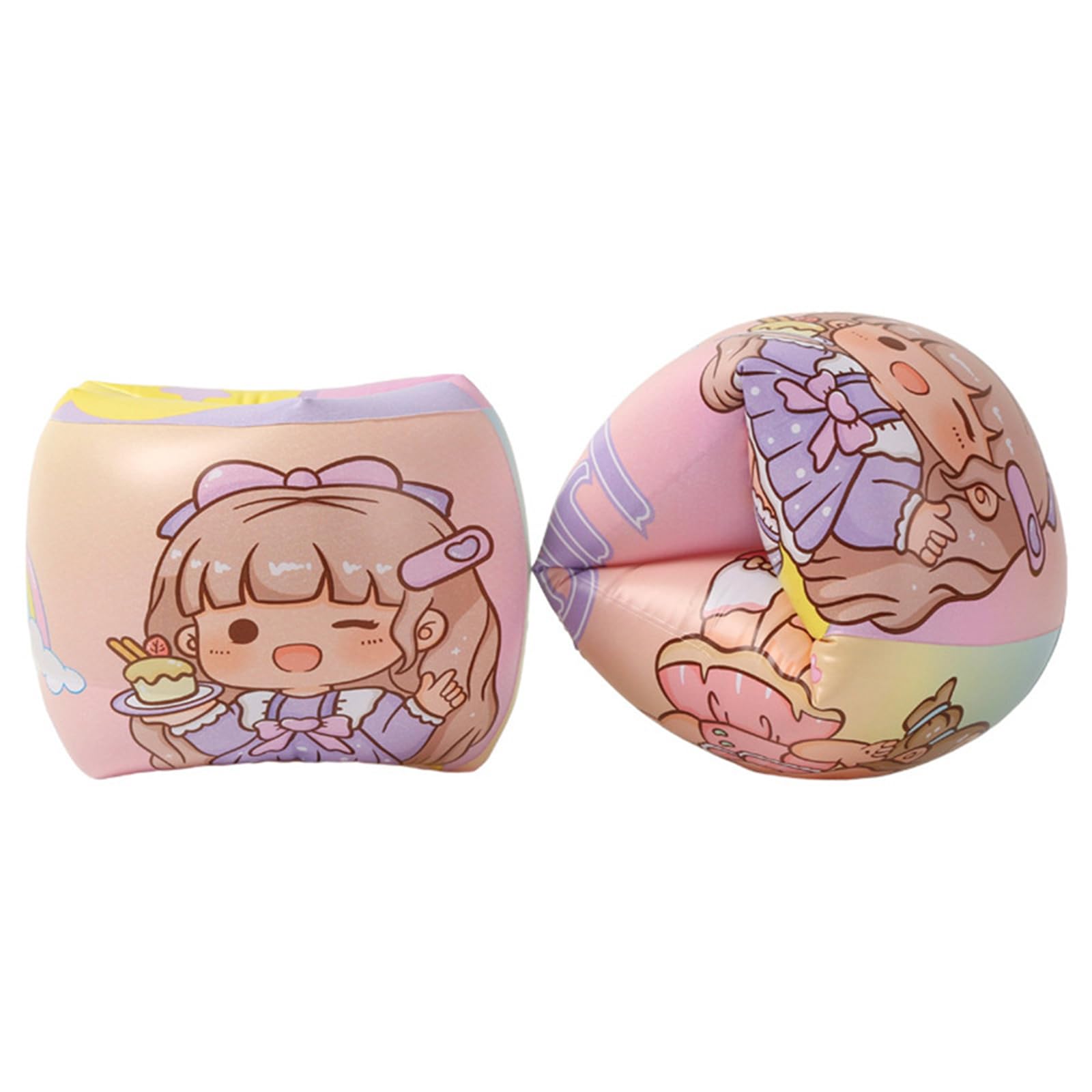 1Pair Arm Floaties for Kids,Inflatable Pool Arm Floaties Swim Rings,Arm Bands Floater Sleeves for Children 6-12 Yrs