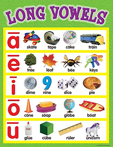 Teacher Created Resources Long Vowels Chart, Multi Color (7700)