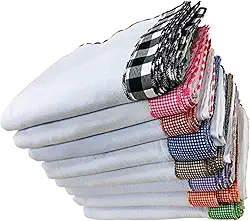 Pano De Prato Xadrez Gigante Kit Com 5 Peças