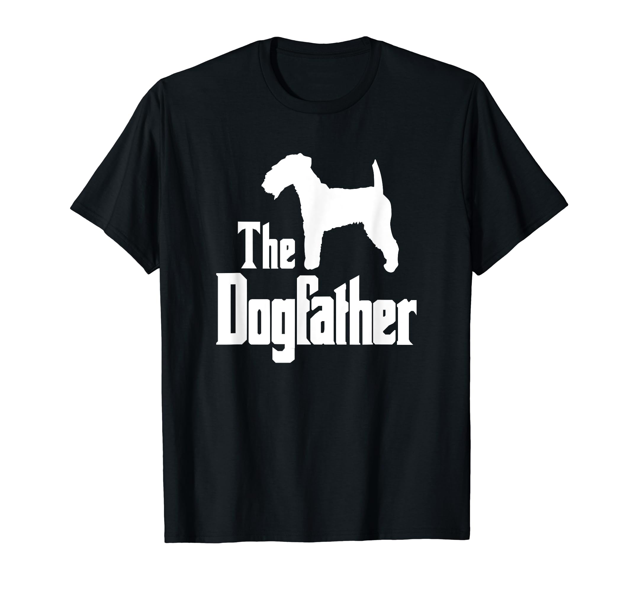 The Dogfather - funny dog gift, funny Lakeland Terrier T-Shirt, Black