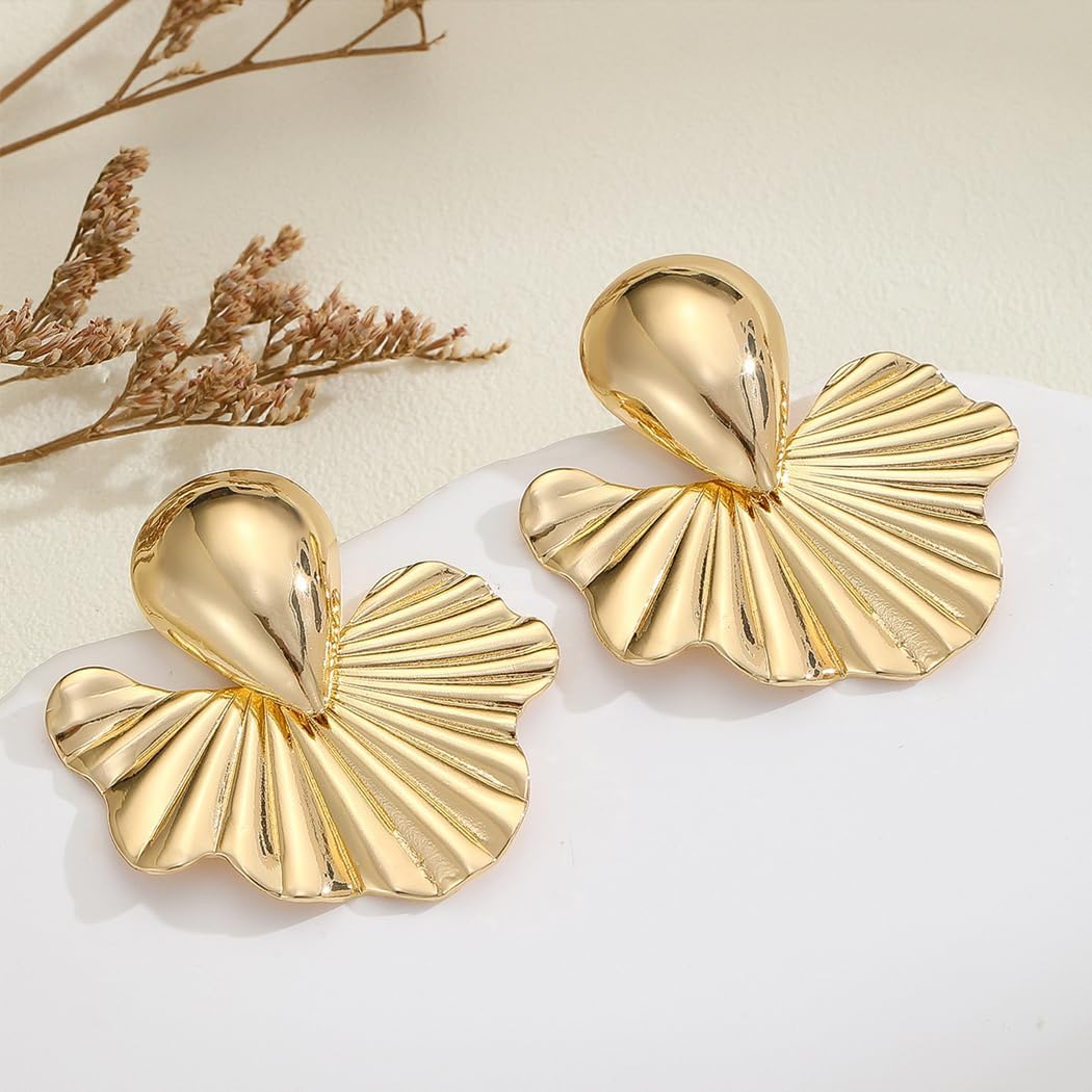 Chunky Gold Statement Dangle Earrings for Women Boho Silver Geometric Drop Earrings Geometry Dangling Earrings Jewelry Accessories - Image 5