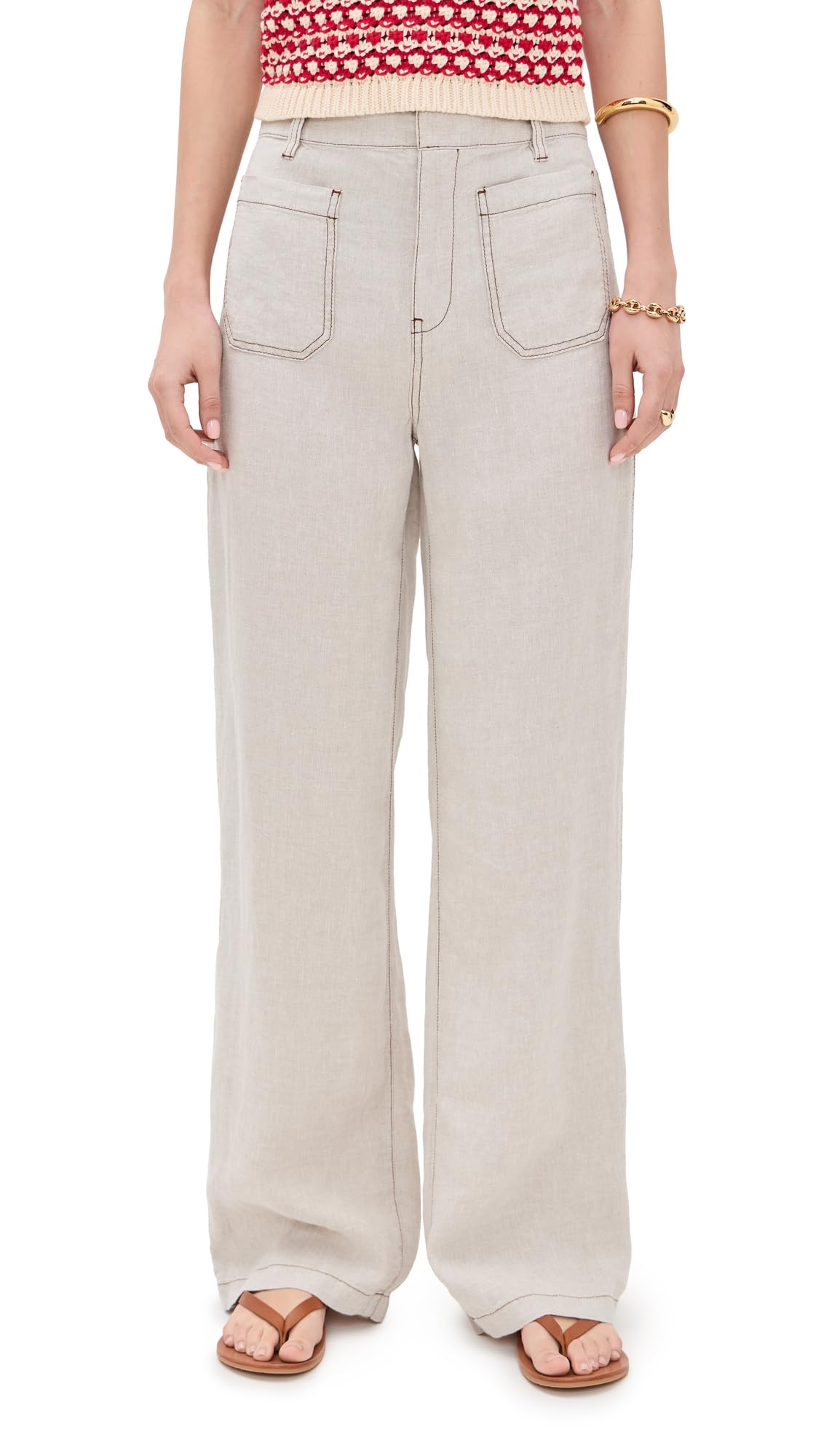 Madewell Womens Patch Pocket Flare Pants