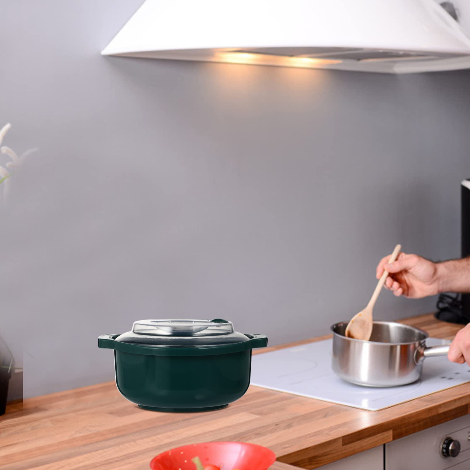 Bol Cuisson Micro-ondes Avec Couvercle - Cuisson Vapeur Rapide, Multifonction | Riz, Légumes, Repas Santé